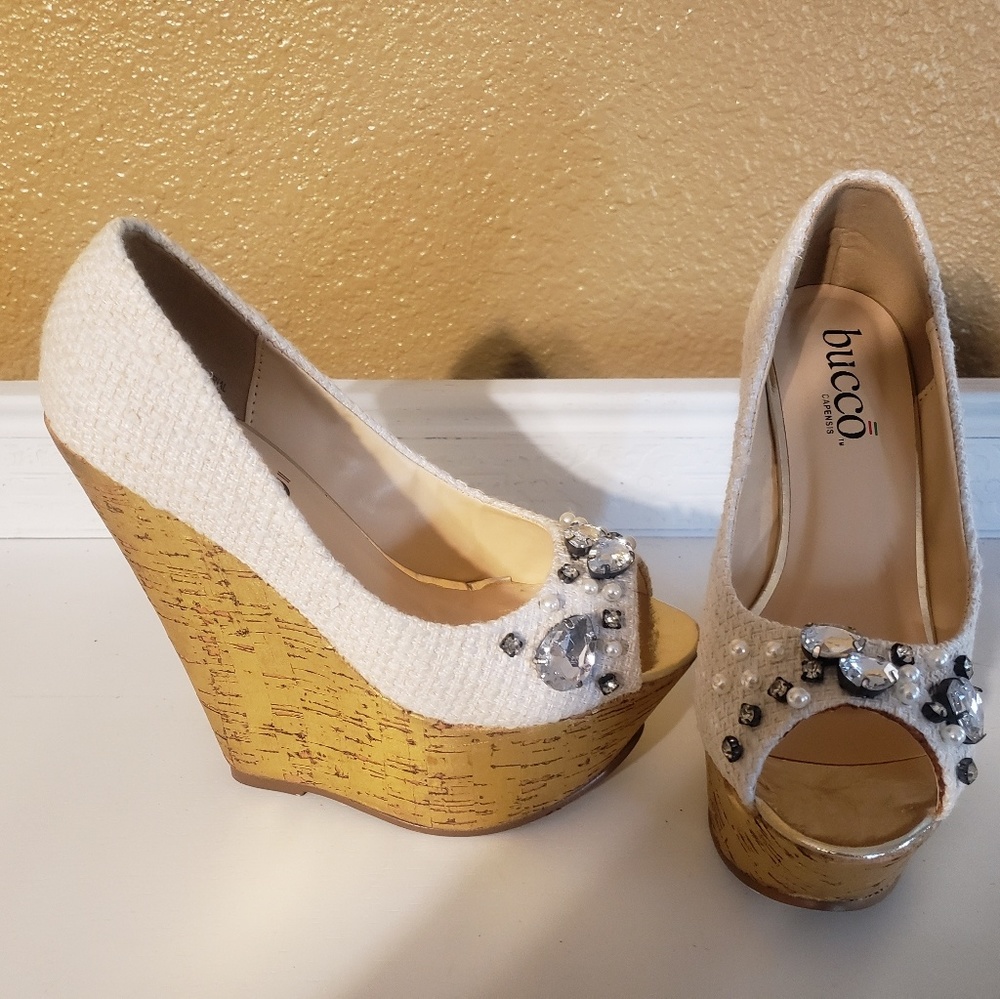 Bucco Wedge Sandals
